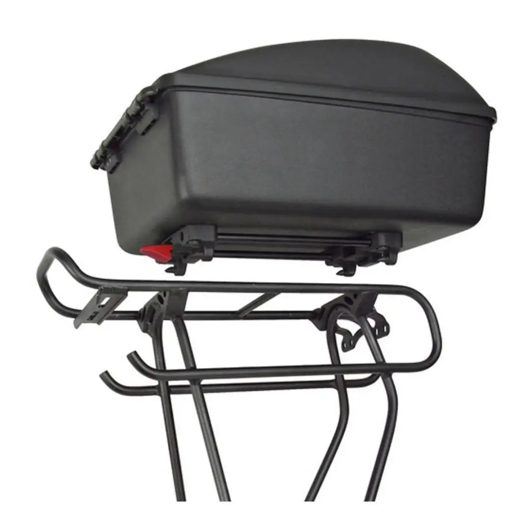 KlickFix Bike Box 12L - Racktime Adapter - Zwart