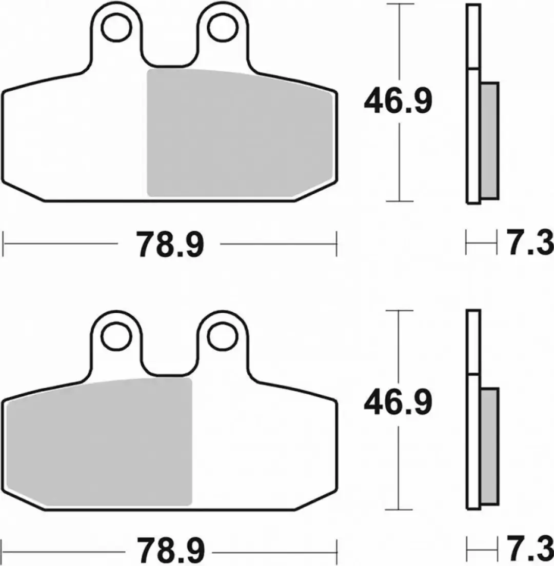 SBS 179HF Motorremblokken - Aprilia Atlantic 500 - afbeelding 5 van 5