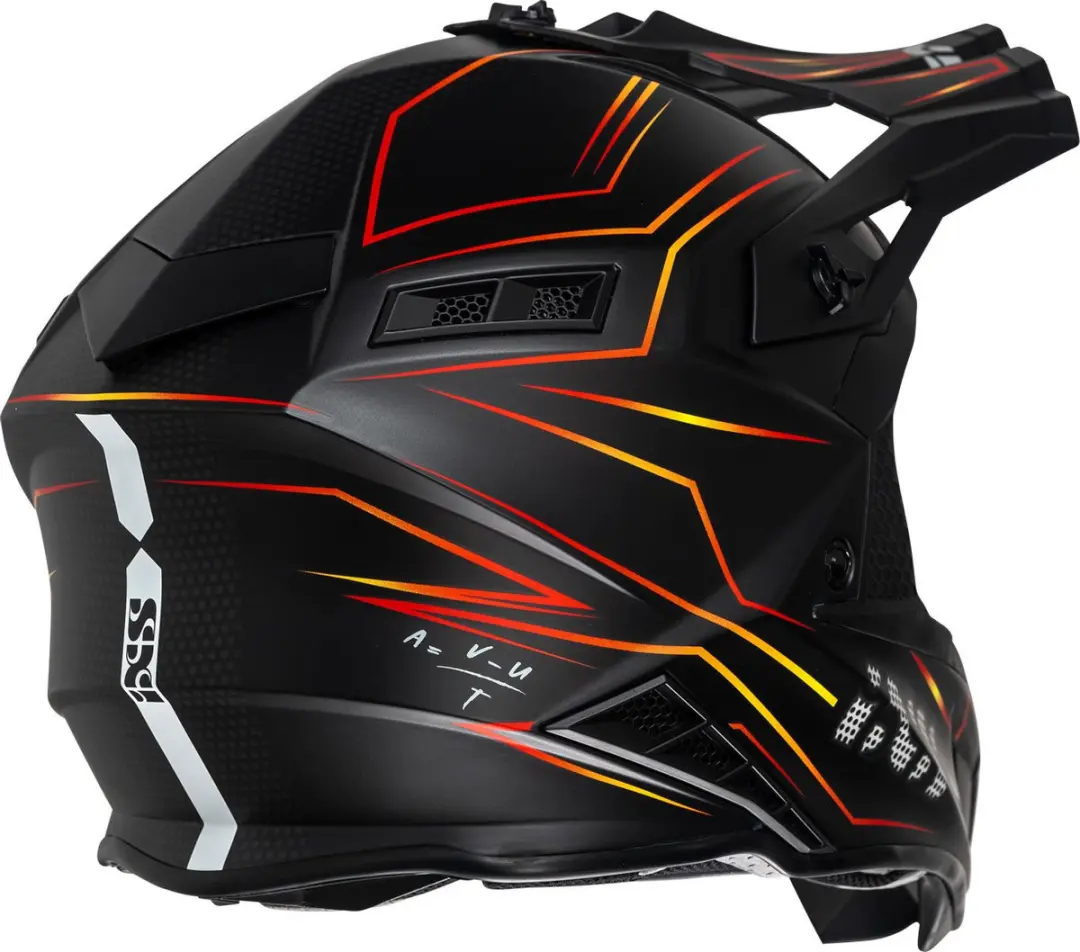 iXS iXS189FG 2.0 Crosshelm - L - Zwart/Rood - afbeelding 2 van 3