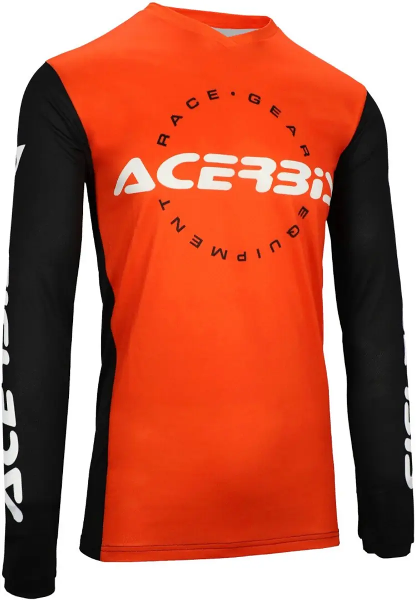 Acerbis MX J-Track Inc Oranje Zwart Cross Jersey