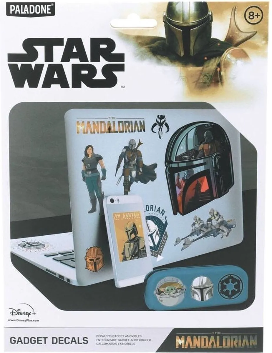 Star Wars The Mandalorian Vinyl Stickers - 4 Stuks - Multi