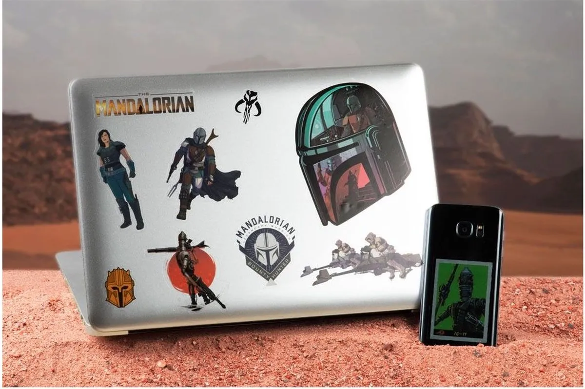 Star Wars The Mandalorian Vinyl Stickers - 4 Stuks - Multi