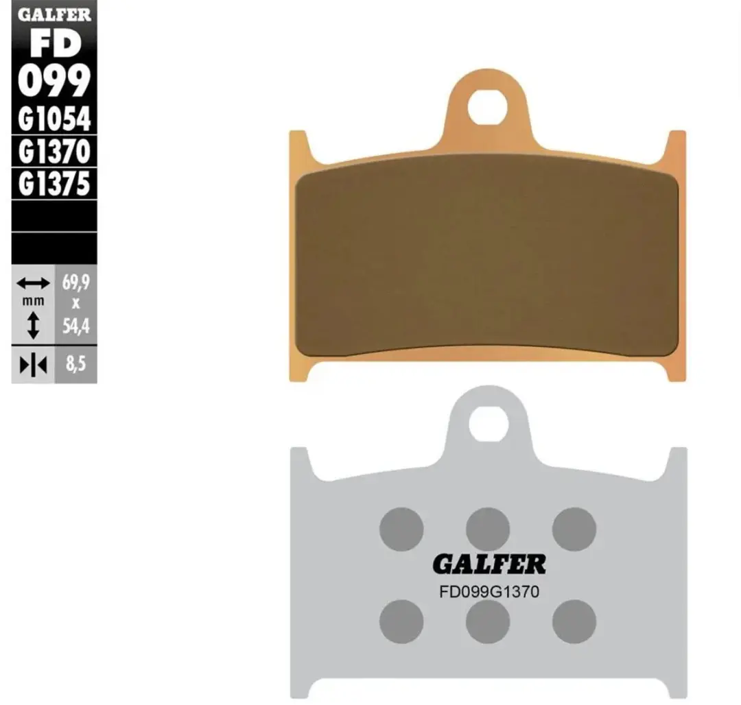 Galfer Sport FD099G1375 Remblokken - Goud - afbeelding 2 van 2