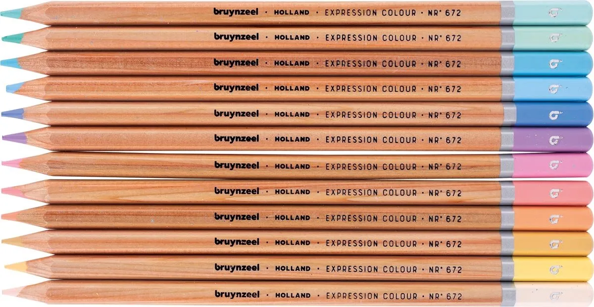 BRUYNZEEL Expression Pastel Kleurpotloden 12 Stuks
