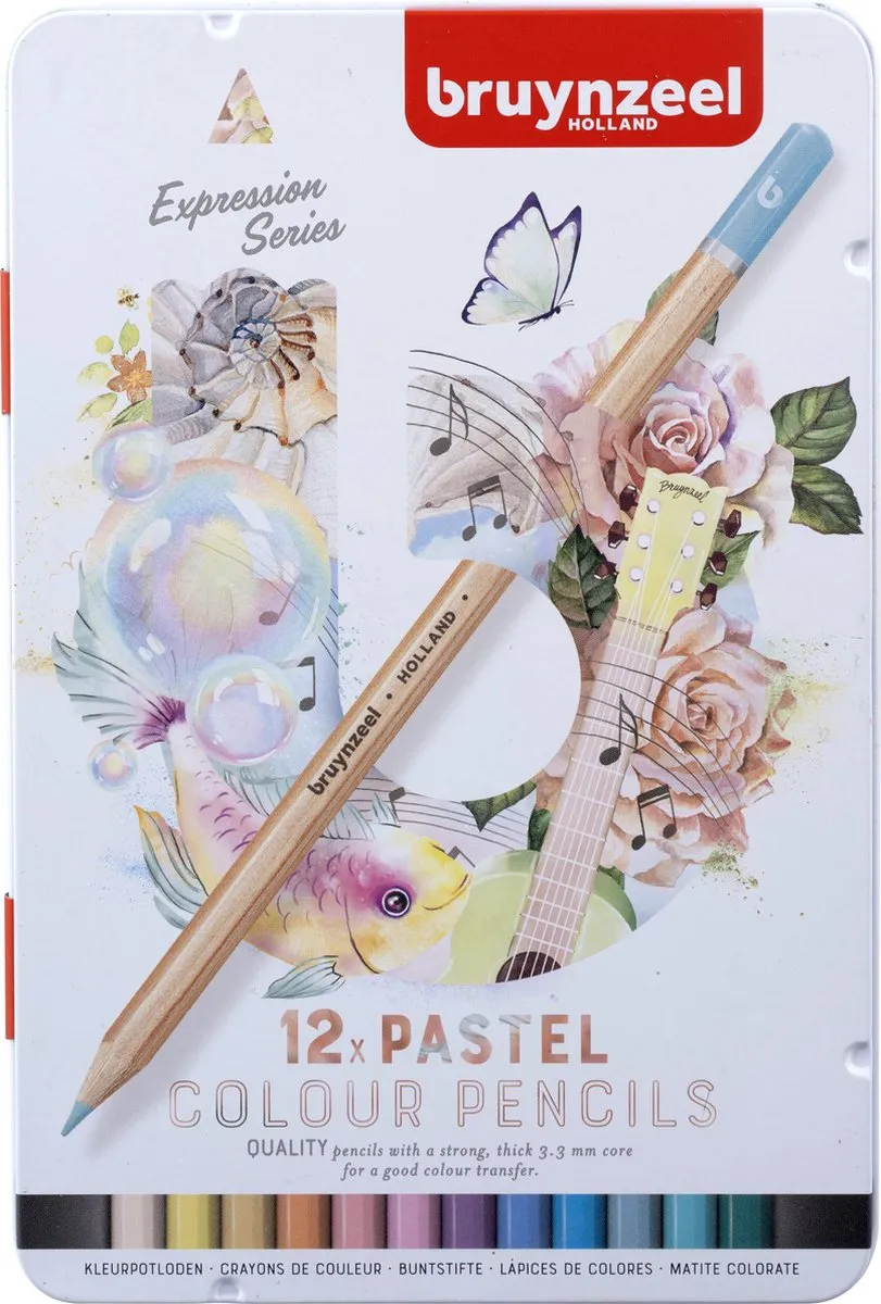 BRUYNZEEL Expression Pastel Kleurpotloden 12 Stuks