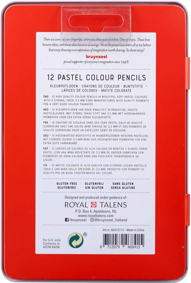 BRUYNZEEL Expression Pastel Kleurpotloden 12 Stuks