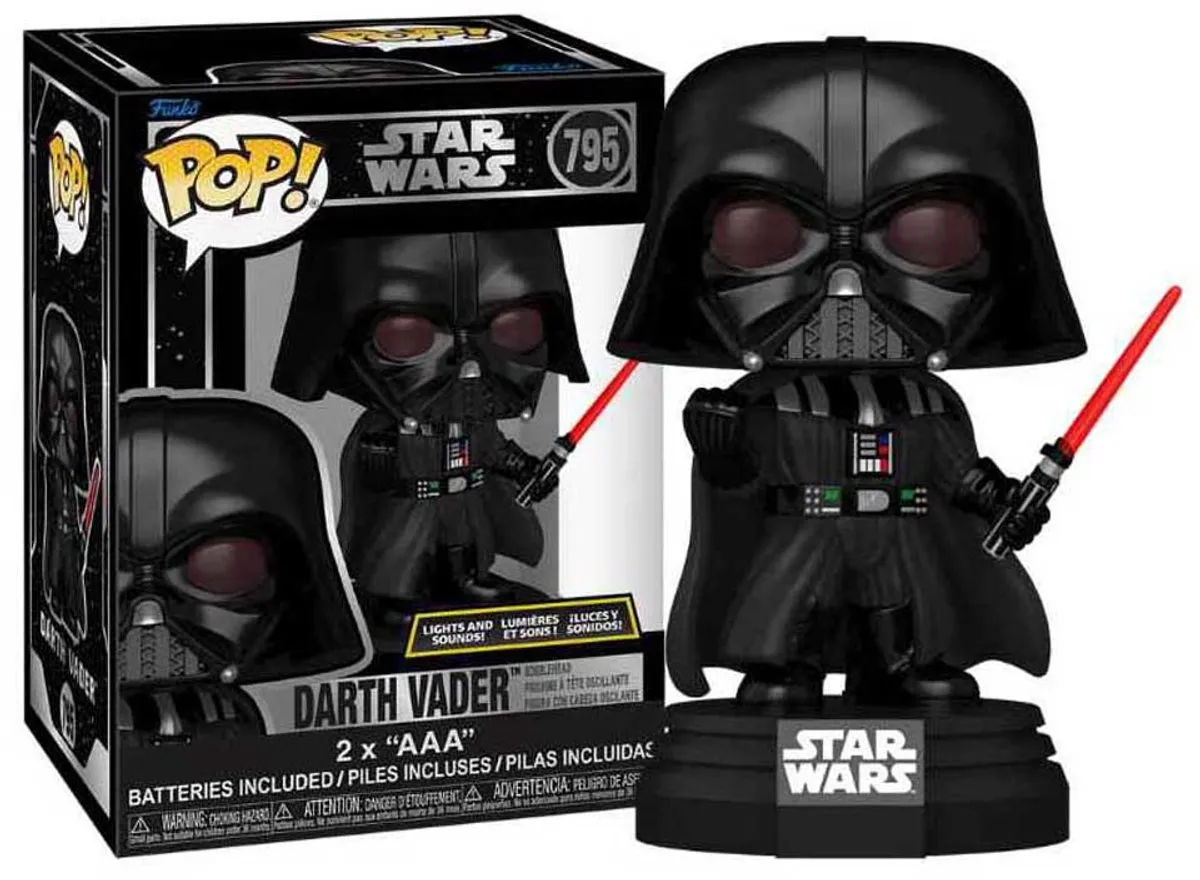 Funko Pop! Star Wars Darth Vader #795 Lights and Sounds - Multicolor