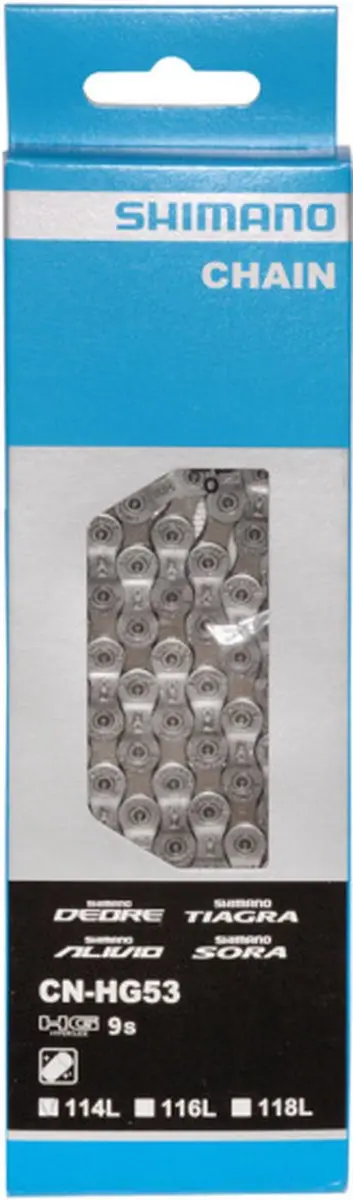 Shimano 9-speed Ketting 116 Schakels - Zilver - afbeelding 6 van 6
