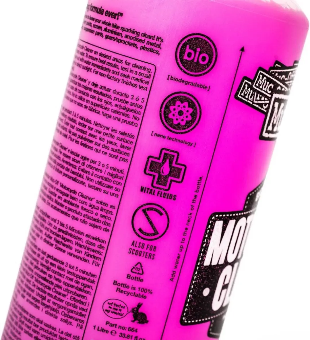 Muc-Off Motorfiets Poetsmiddel 1L - Roze