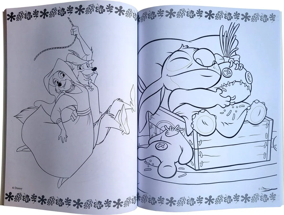 Disney Lilo & Stitch Megacolor Kleurboek - 125 Platen - Rood