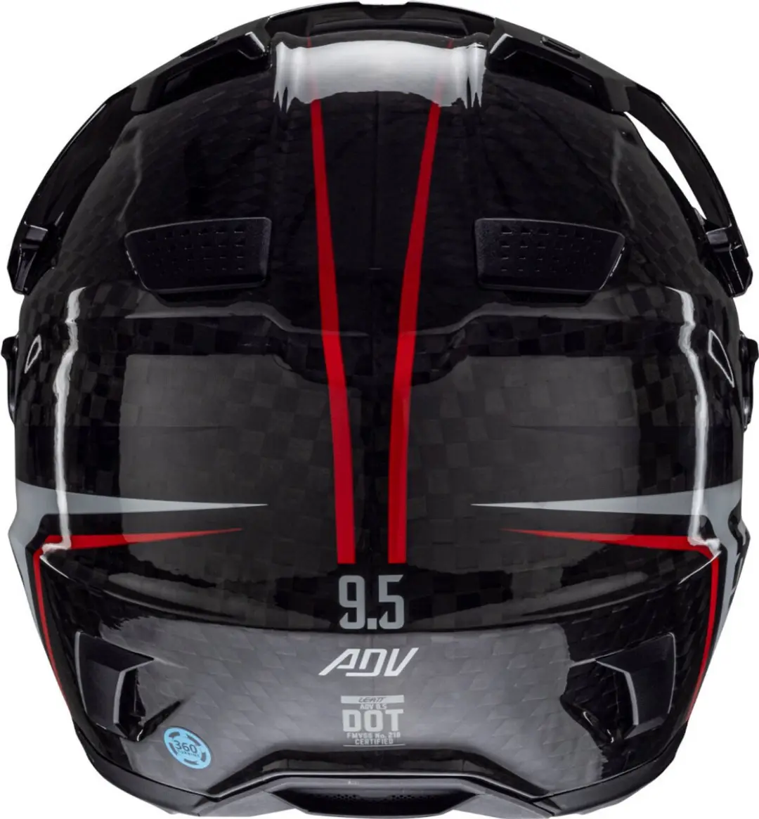 Leatt ADV 9.5 Carbon Integraalhelm - XL - Zwart/Grijs/Rood