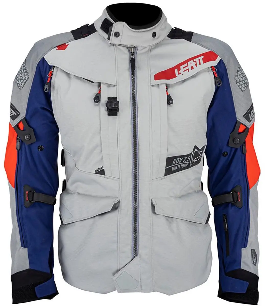 Leatt ADV MultiTour 7.5 Waterdichte Textieljas - L - Blauw/Grijs/Rood