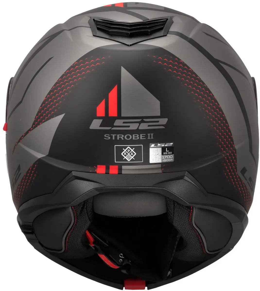 LS2 FF908 Strobe II Systeemhelm - Code Zwart/Grijs