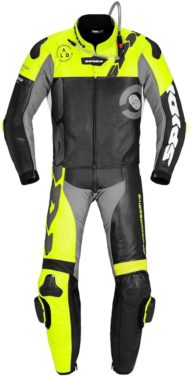 Spidi Dp-Progressive Touring 2-Delig Pak Zwart Fluo Geel