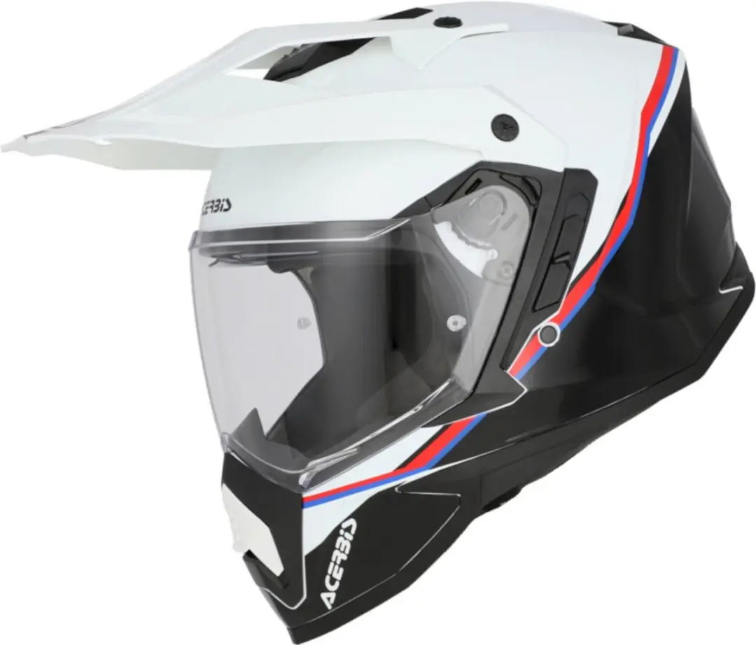 Acerbis Assault Graphic Wit Zwart Adventure Integraalhelm