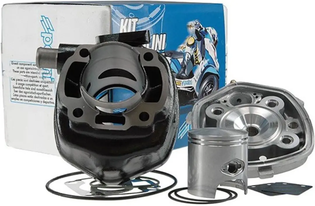 Polini Yamaha Minarelli Aprilia Sr H20. Aerox. F12 Cilinderkit Zilver