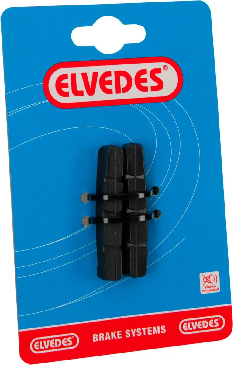 Elvedes Remblokken 55mm Aluminium Cartridge - Zwart