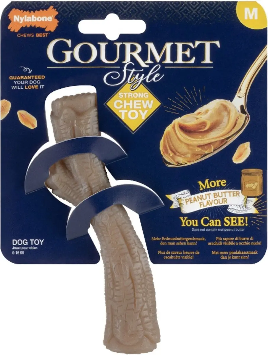 Nylabone Gourmet Stick Pindakaas