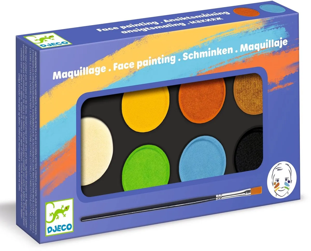 Djeco Schmink Make-up Set 6 Kleuren - Multicolor