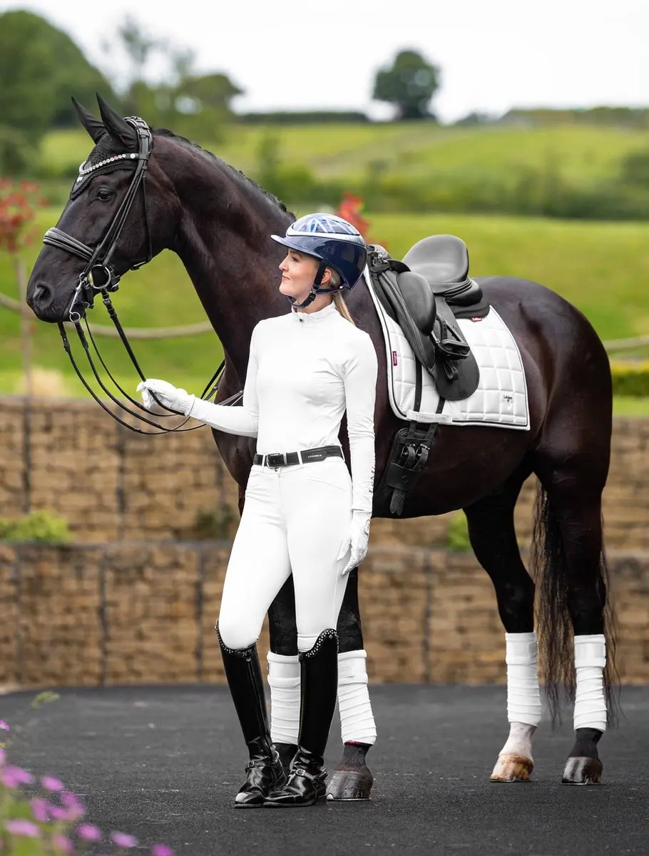 Lemieux Loire Square Close Contact Zadeldek Full - Wit - afbeelding 6 van 6