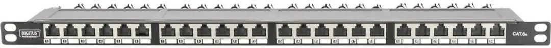 Digitus DN-91624S-SL-EA Patchpaneel 24x CAT6A - 19" 0.5HE - afbeelding 6 van 6