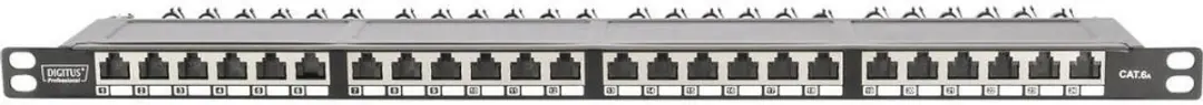 Digitus DN-91624S-SL-EA Patchpaneel 24x CAT6A - 19" 0.5HE