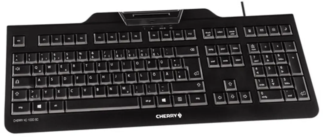 Cherry KC 1000 SC Toetsenbord - USB - AZERTY - Zwart - afbeelding 2 van 3