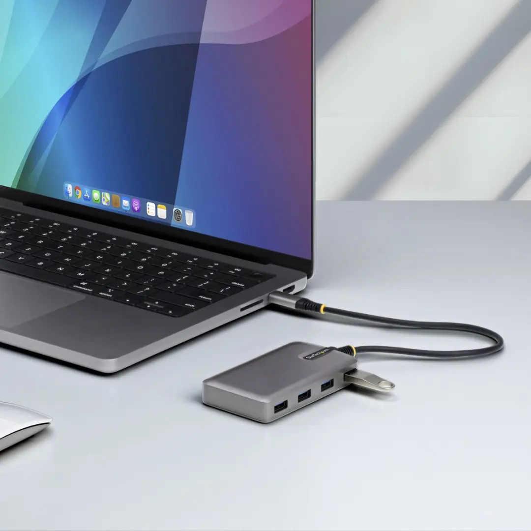 Startech 5G4AB-USB-C-HUB USB-C Hub - Grijs - afbeelding 2 van 6