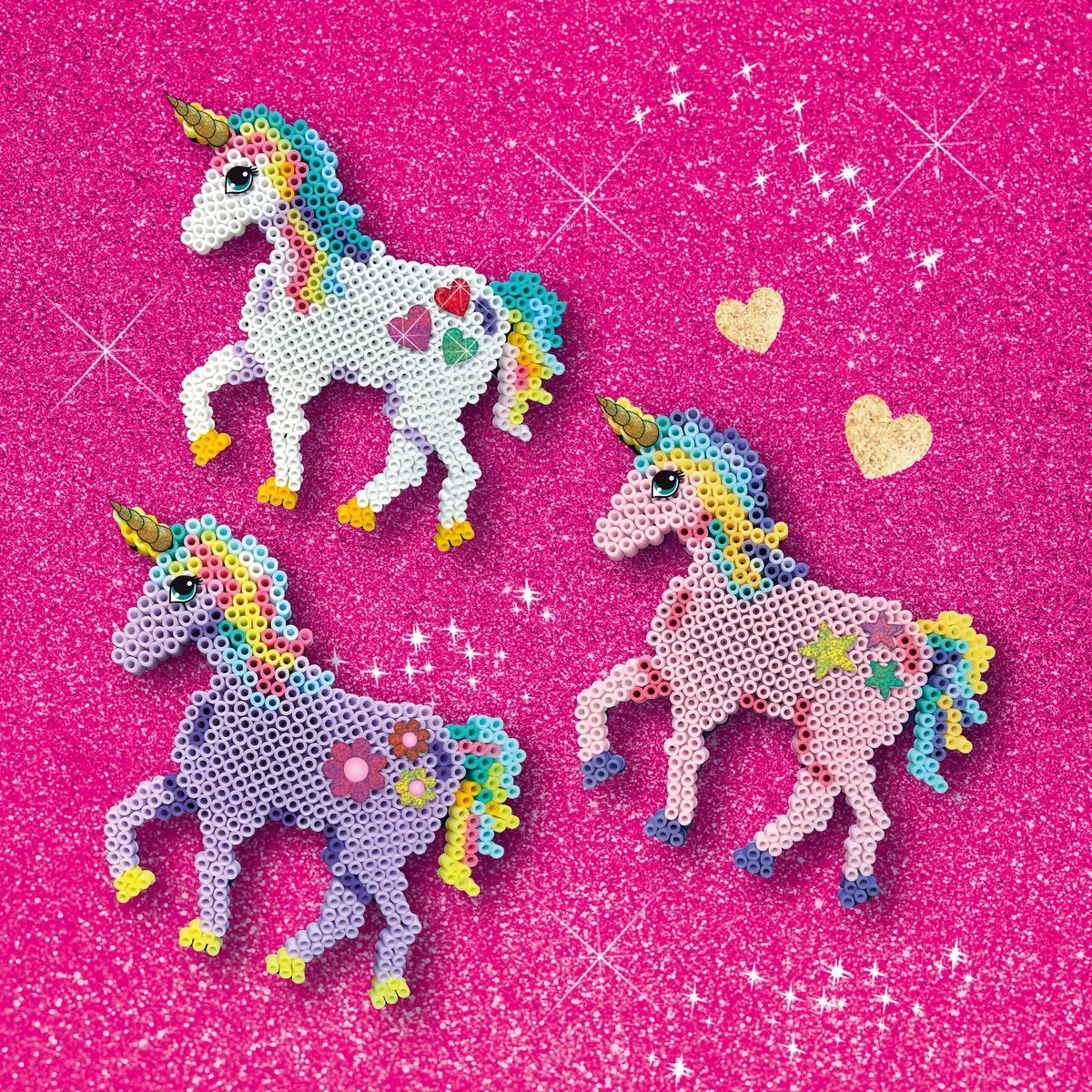 SES Creative Unicorn Strijkkralen - 1800 Stuks - 8 Kleuren - Meerkleurig