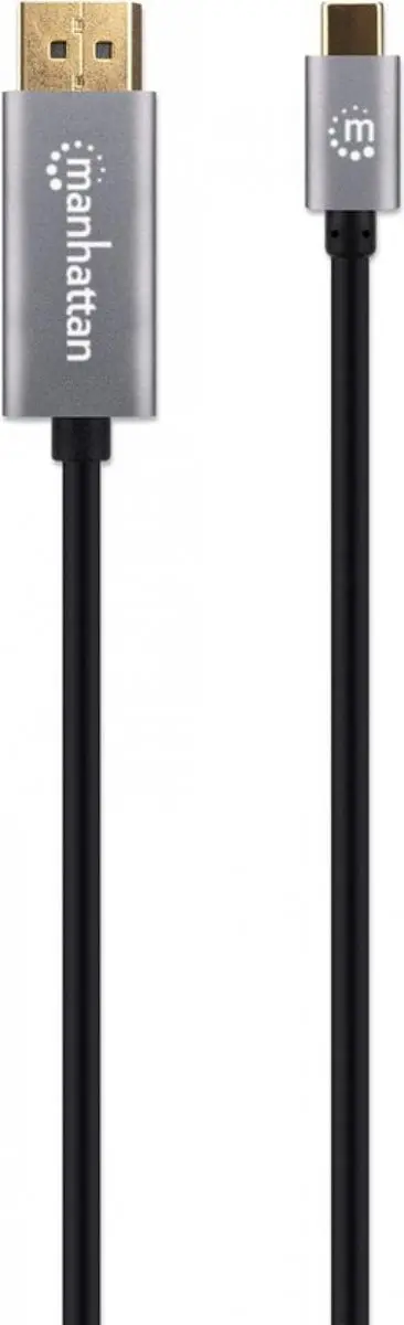 Manhattan MH 8K@60Hz DP Kabel 2.0m - USB-C Male - Zwart