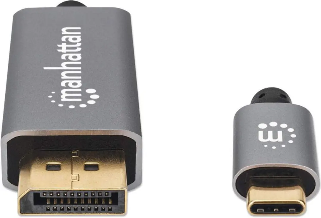 Manhattan MH 8K@60Hz DP Kabel 2.0m - USB-C Male - Zwart
