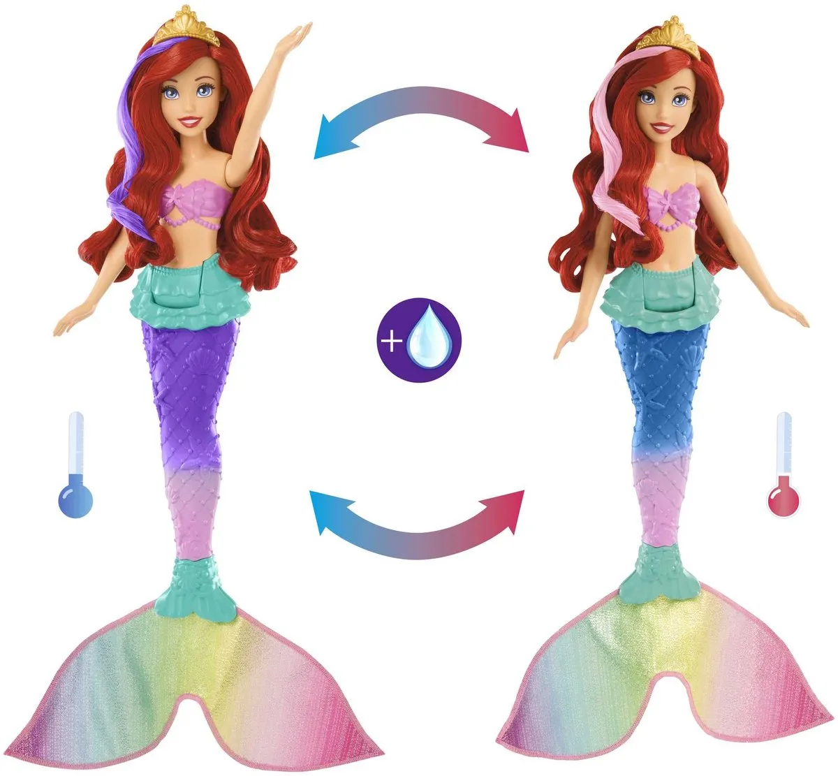 Disney Princess Ariel Verandert Kleur Pop - Multicolor