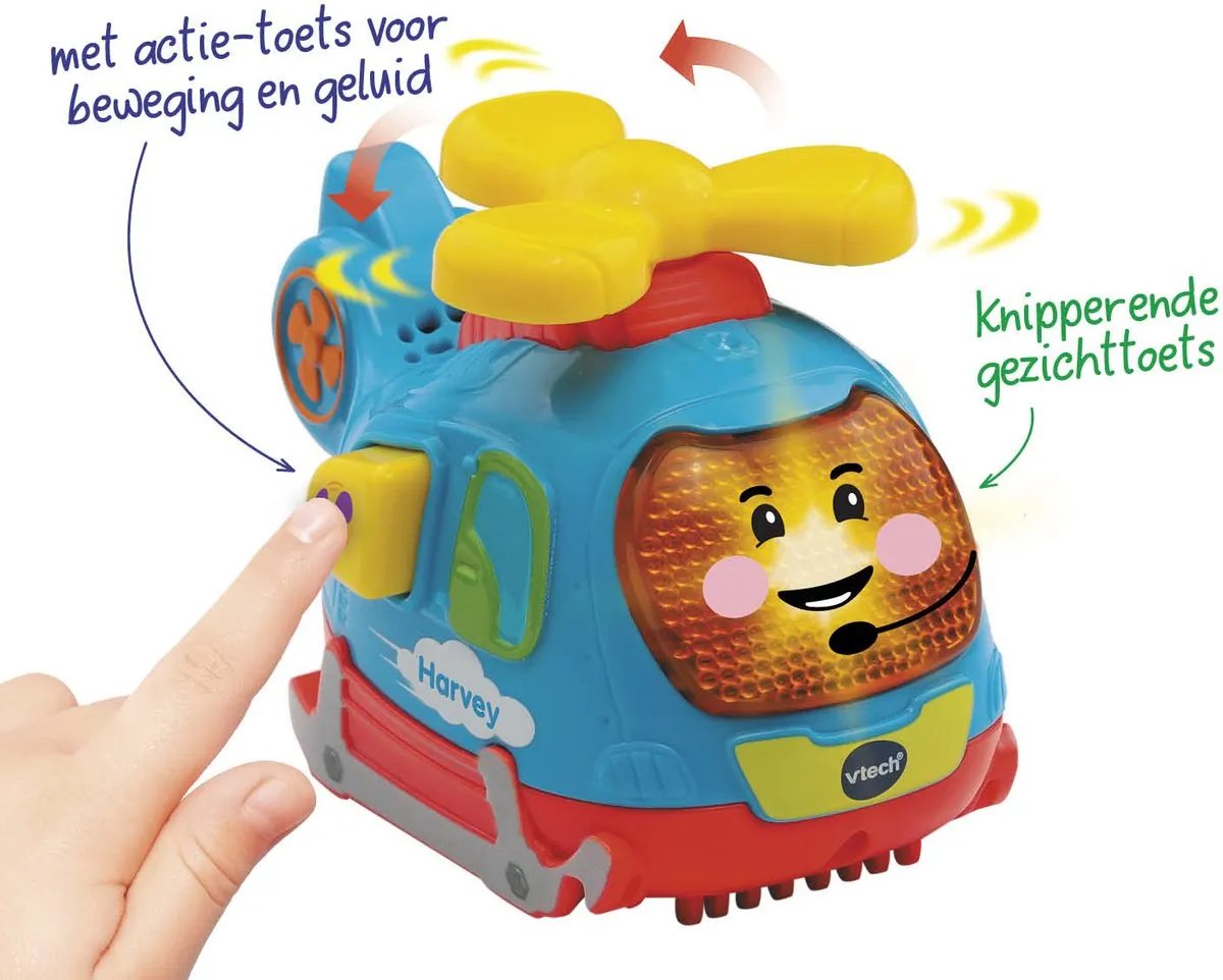 VTech Toet Toet Auto's Harvey Helikopter - Speelgoed - 4x AAA
