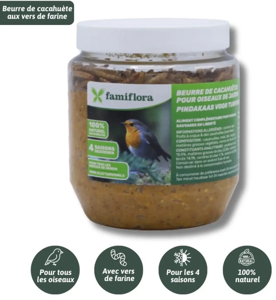 Famiflora Pindakaas voor Tuinvogels 350g