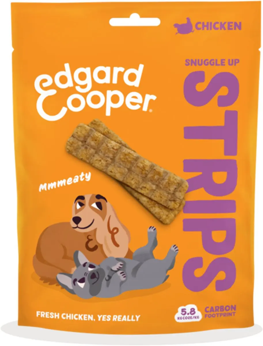 Edgard & Cooper Strips Hondensnacks Kip 75g