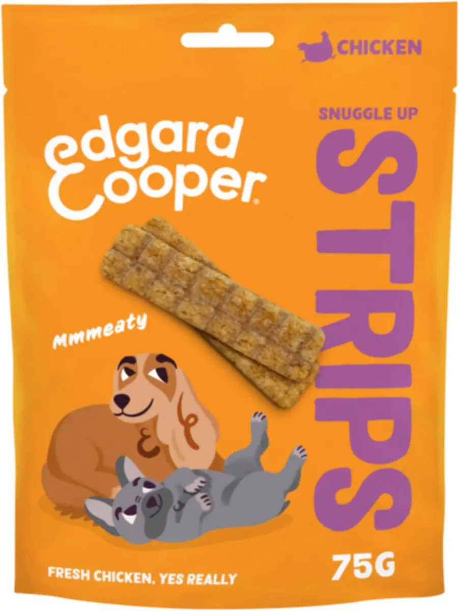 Edgard & Cooper Strips Hondensnacks Kip 75g