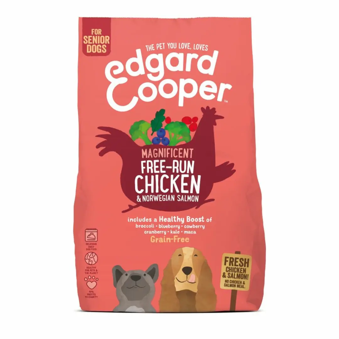 Edgard & Cooper Free-Run Chicken Senior Hondenvoer 700g - Kip, Zalm & Broccoli