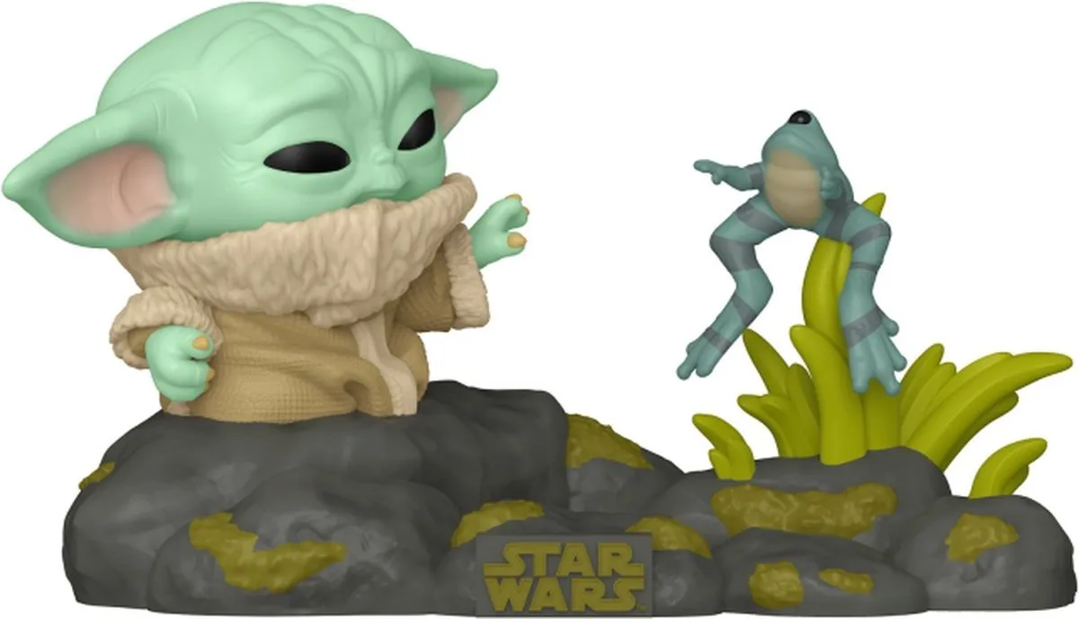 Funko Pop Deluxe Star Wars The Mandalorian Grogu met Kikker #720