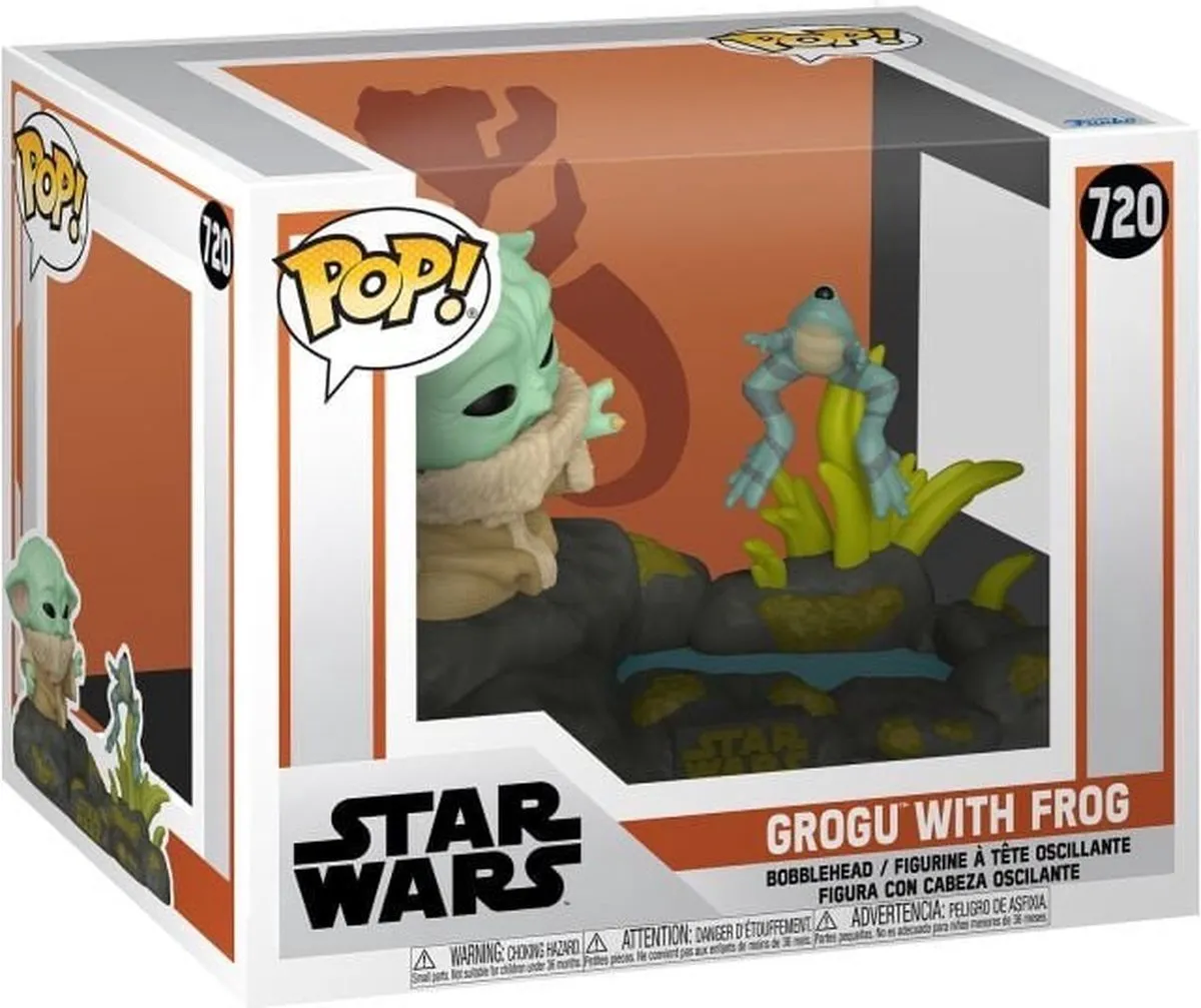 Funko Pop Deluxe Star Wars The Mandalorian Grogu met Kikker #720 - Multi