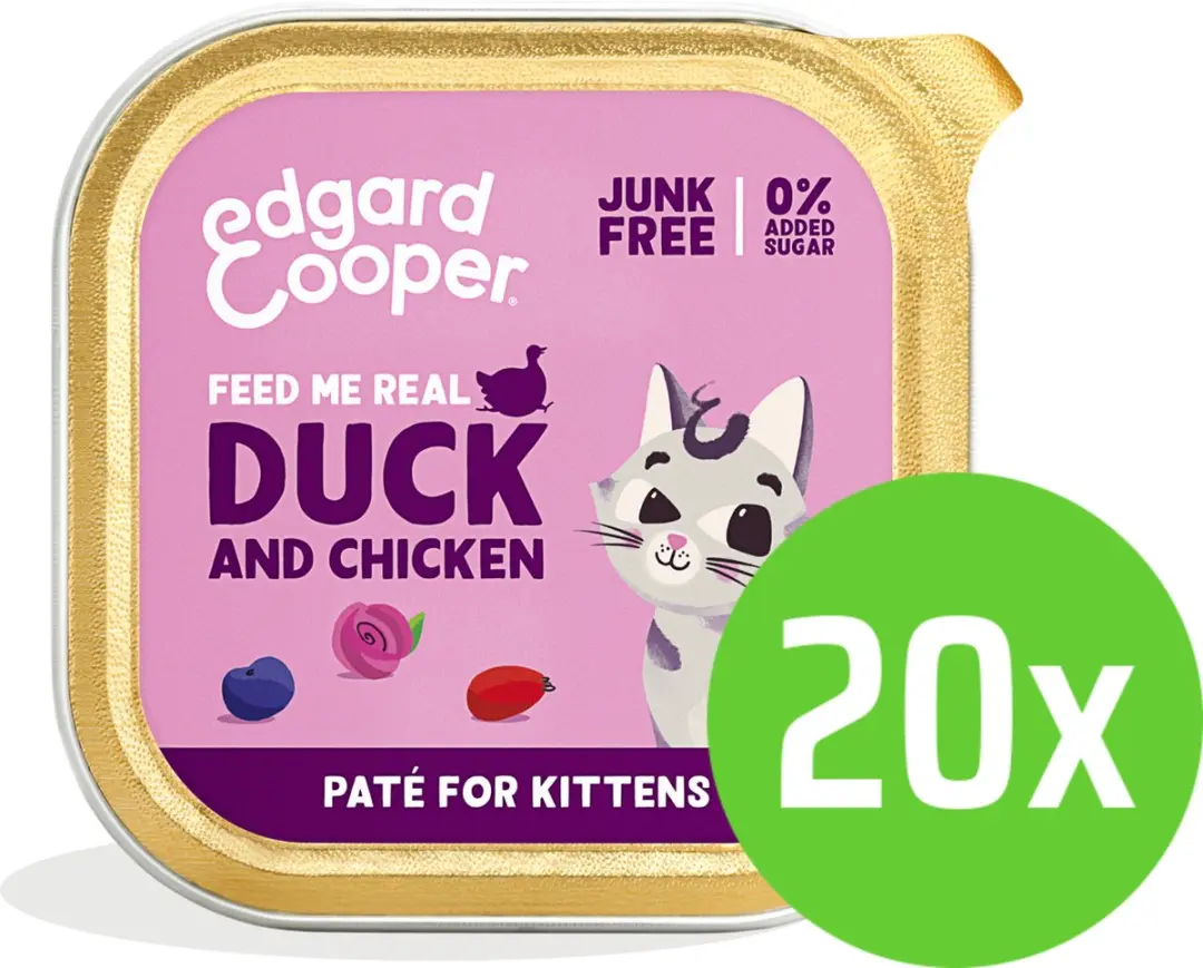Edgard & Cooper Kitten Paté Eend & Kip 85g