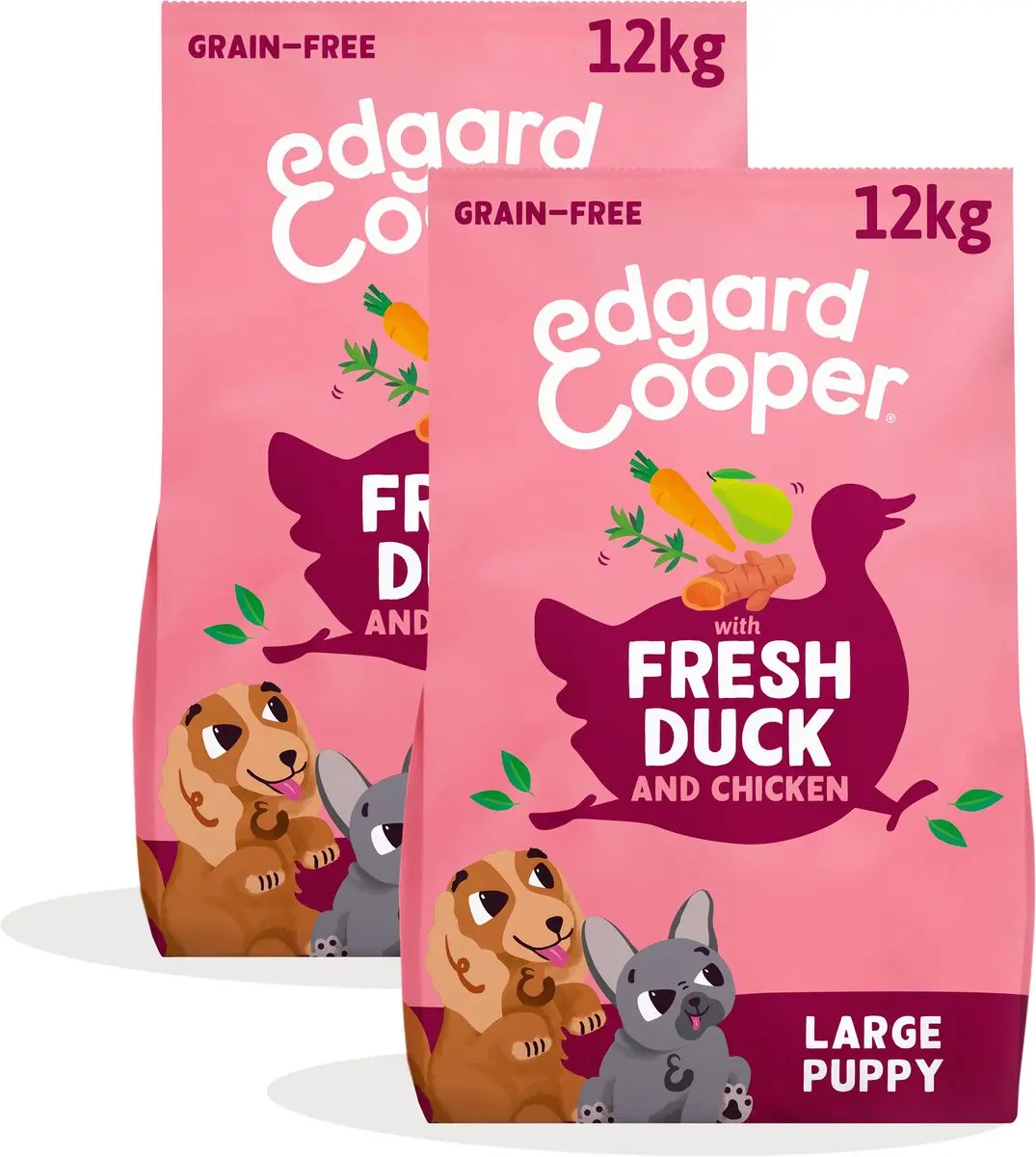 Edgard & Cooper Puppy Graanvrij Hondenvoer 2x12kg