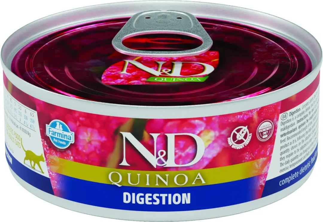 N&D Quinoa natvoeding voor de kat Digestion Lam 80 gr.