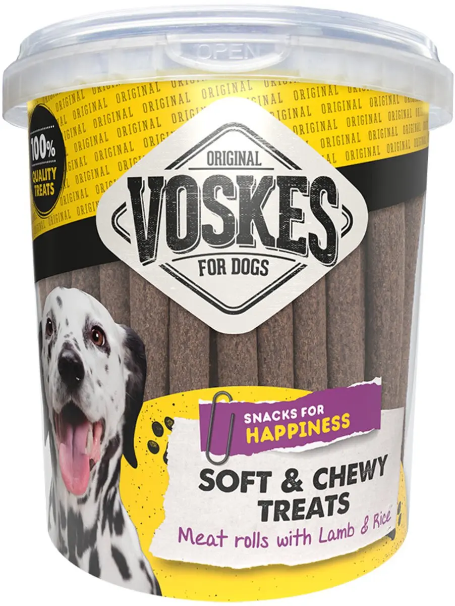 Voskes Hondensnacks Vleesrol Lam