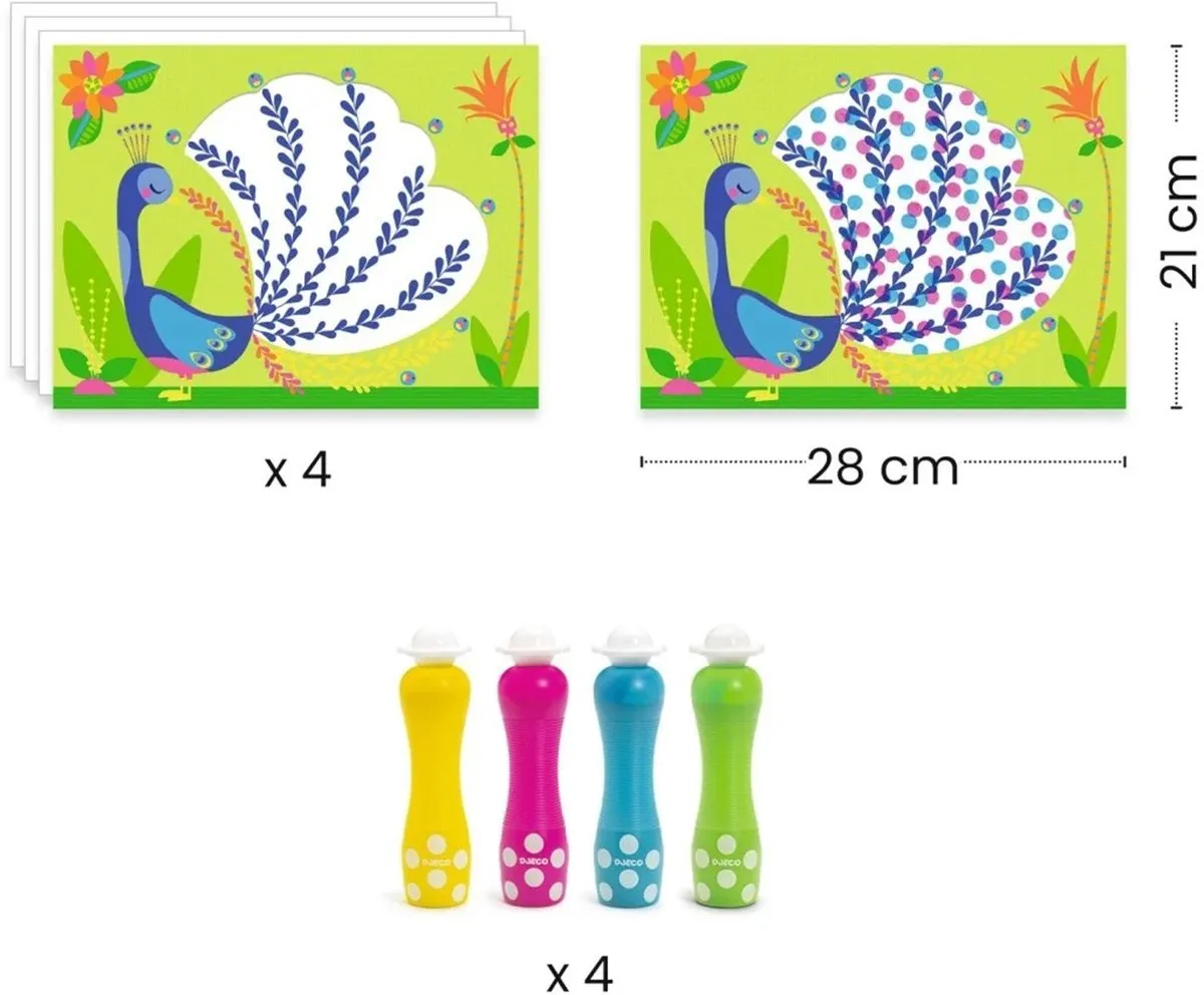 Djeco Creatieve Stippenkunstset - Multicolor
