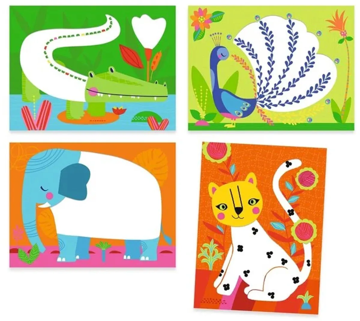 Djeco Creatieve Stippenkunstset - Multicolor - afbeelding 6 van 6
