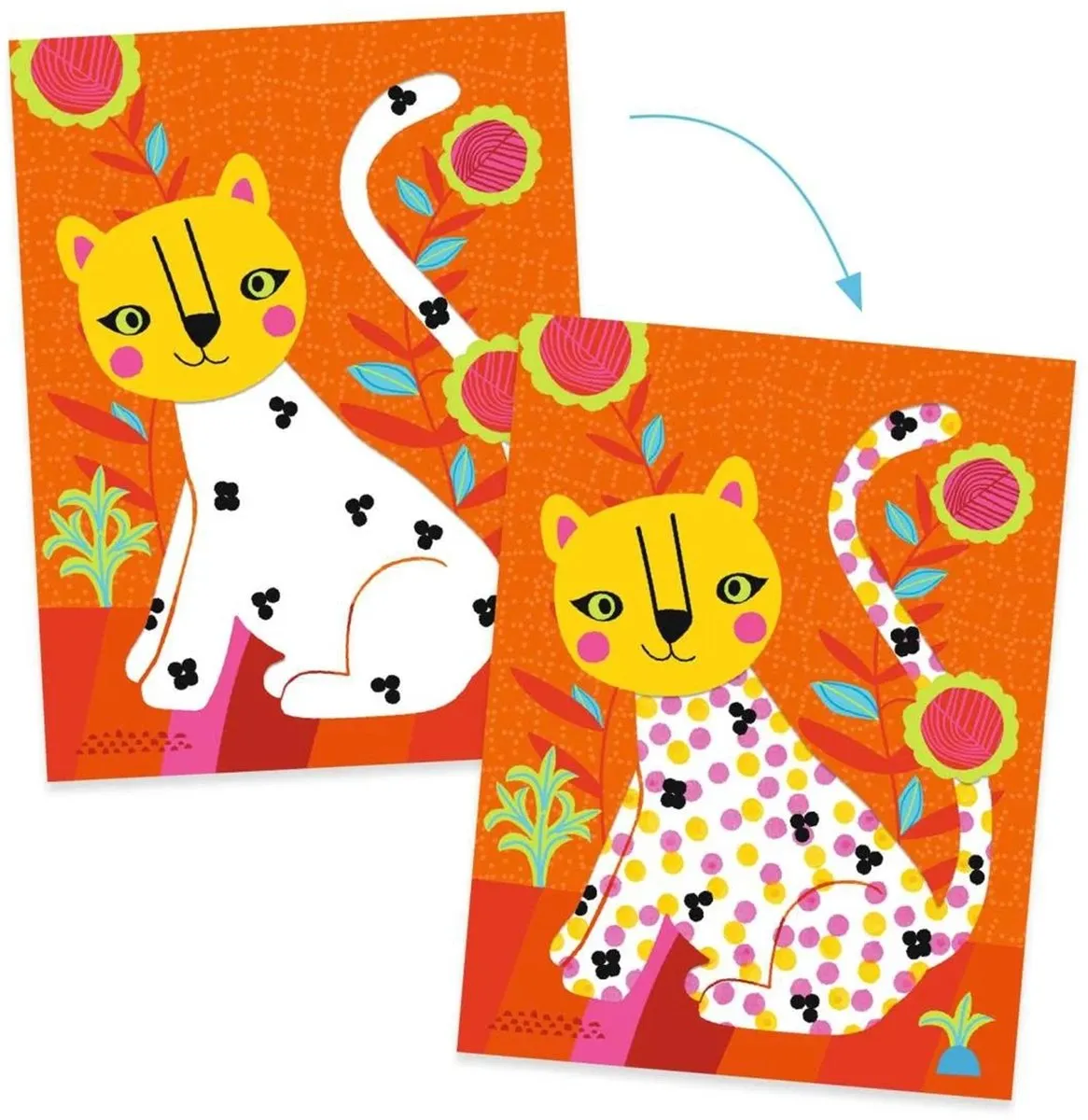 Djeco Creatieve Stippenkunstset - Multicolor