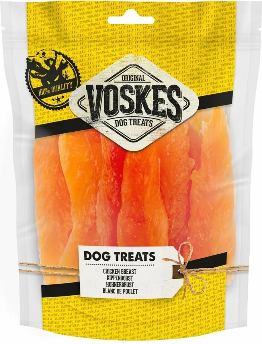 Voskes Hondensnack Kippenborst - 15x400g