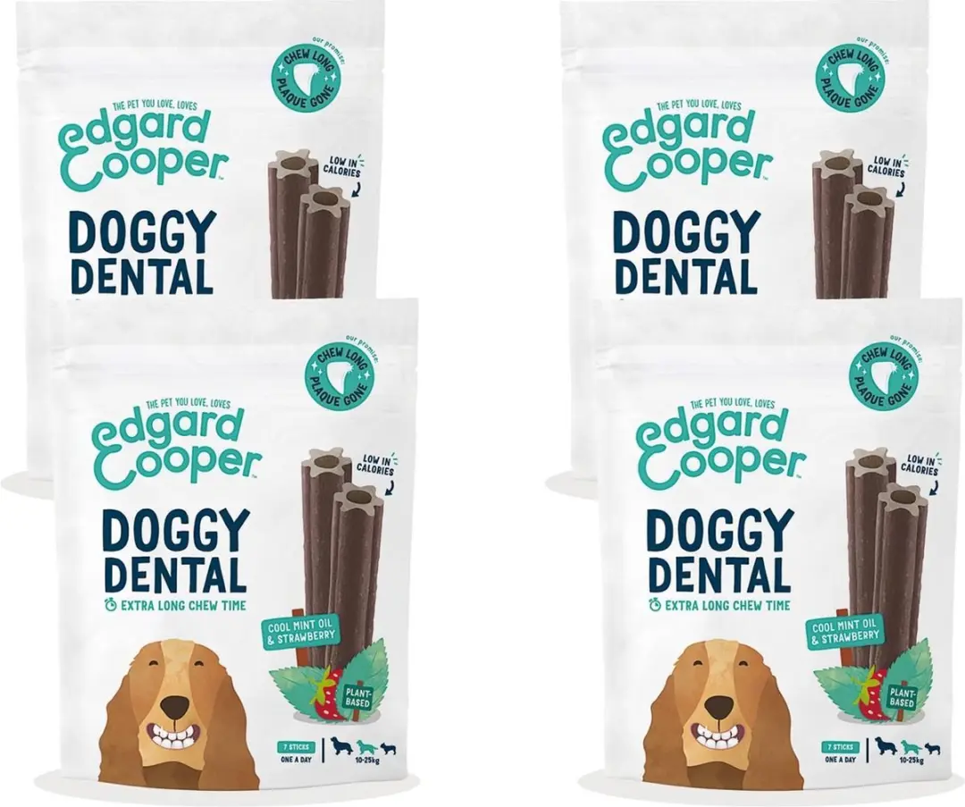 Edgard & Cooper Doggy Dental Aardbei&Munt