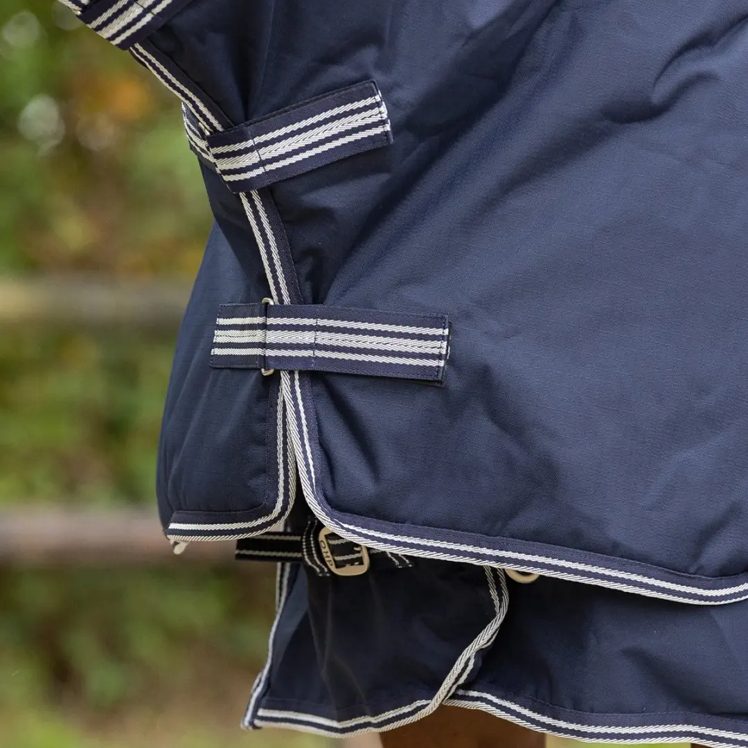 QHP Turnoutdeken Vaste Hals 300g - 205cm - Navy