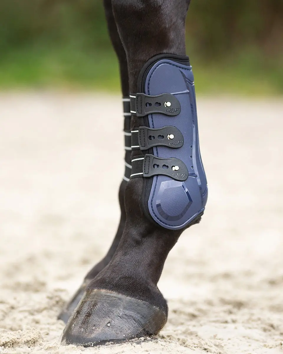 QHP Peesbeschermers Champion Navy Pony - 2 Stuks
